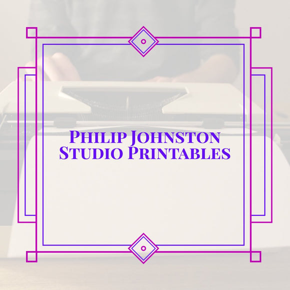 Philip Johnston Studio Printables
