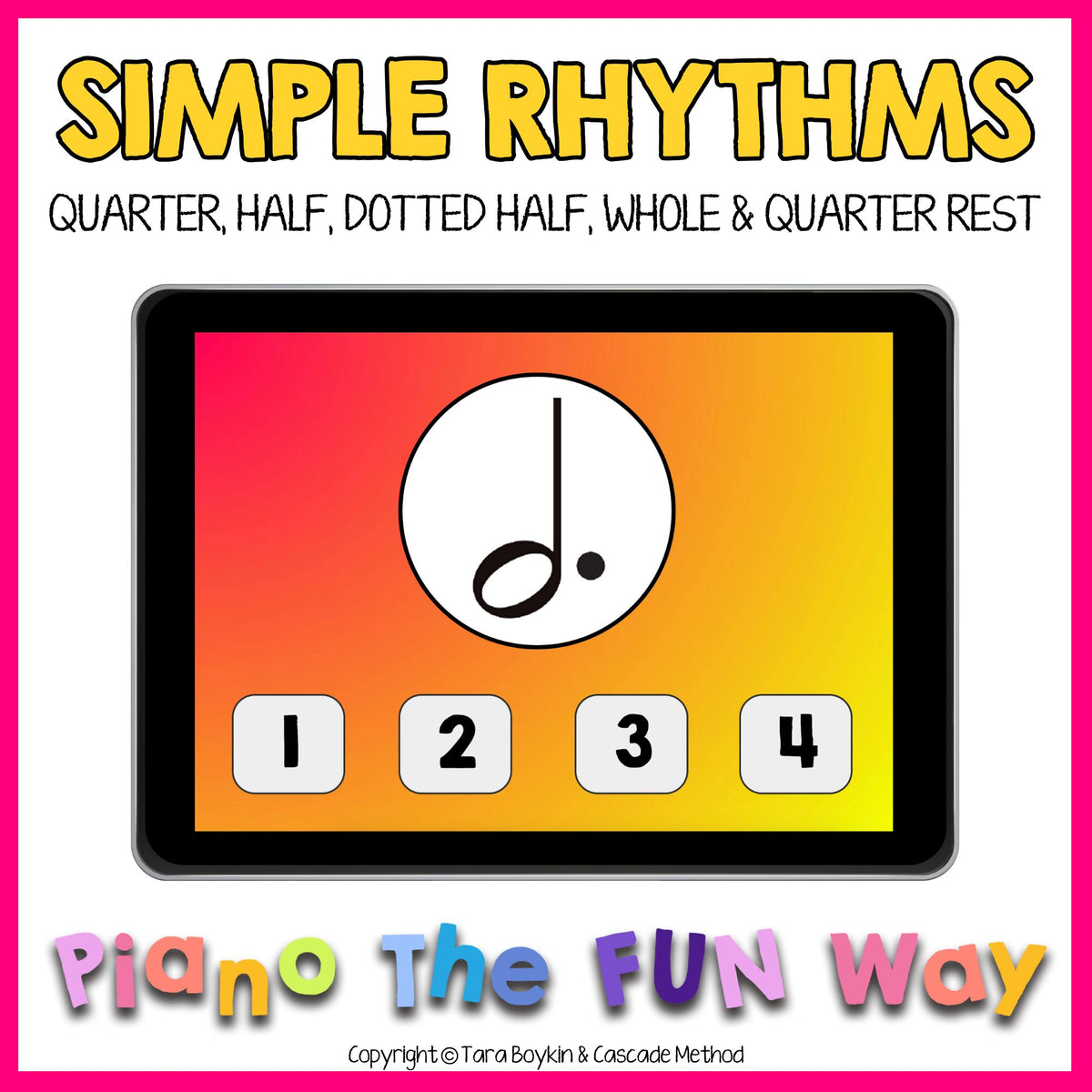 Boom Cards: Simple Rhythms (What's Their Value) – Music Teacher Resources