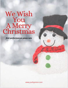 We Wish You A Merry Christmas - First Performances Piano Solo (studio License) arr. JudisPiano