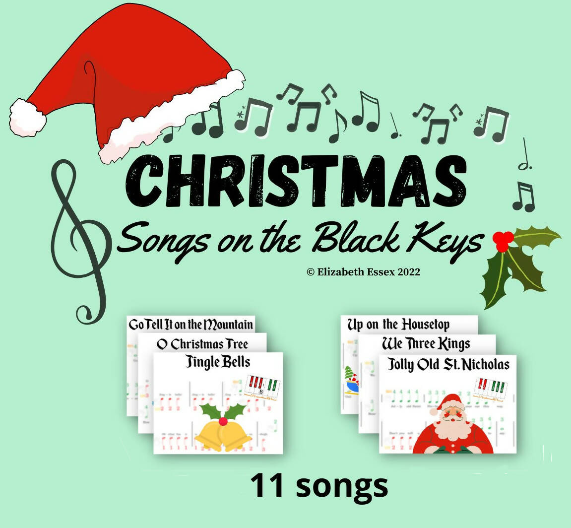 Jingle Bells Alpha Notes 5 finger - Easy Piano - Digital Sheet Music