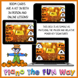 Boom Cards: Candy Corn Sharp Key Signatures Level 1 (Bass)