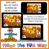 Boom Cards: Candy Corn Flat Key Signatures Level 2 (Treble)