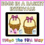 Boom Cards: Eggs in a Basket (Beginner Intervals)