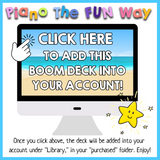 Boom Cards: Building Easy Major Chords (Beach Theme; White Keys)