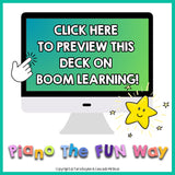 Boom Cards: Find Middle C, D and E on the Staff (Great for Beginners)