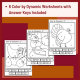 Thanksgiving Color by Dynamics Worksheets - Music Dynamics Activities