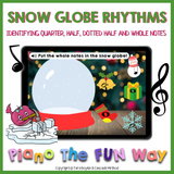 Boom Cards: Snow Globe Rhythms - Notes