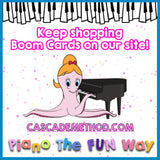 Boom Cards: Easy Minor Chord Inversions - Caterpillar Theme