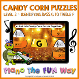 Boom Cards: Candy Corn Puzzles Notes Level 3