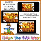 Boom Cards: Candy Corn Flat Key Signatures Level 1 (Treble)