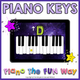 Boom Cards: Piano Keys (Pop Method)