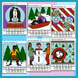 Winter Color by Dynamics Worksheets - Music Dynamics Activities