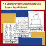 Back to School Color by Dynamics Worksheets - Music Dynamics Activities