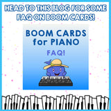Boom Cards: Hard Minor Caterpillar Chords (C#, Db, Eb .. Ab & Bb)