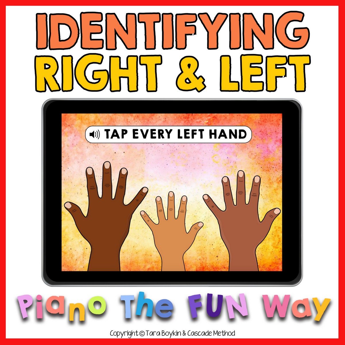 Boom Card: Identifying Right and Left Hand (Beginner) – Music Teacher ...