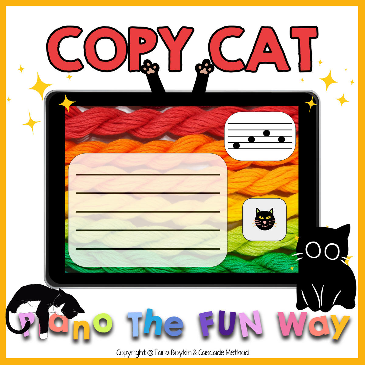 Copycat Note Boom Card: Copy Cat (Copying Notes Onto The Staff) – Music Teacher ...