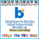 Boom Cards: Building Easy Major Chords (Beach Theme; White Keys)