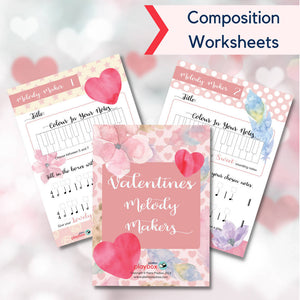 Valentine Melody Makers - Composition Worksheets