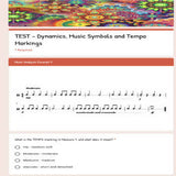 Google Classroom DIGITAL Music Theory Lesson 46 TEST UNIT 11 - Self-Grading