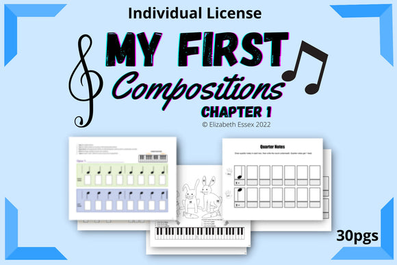 My First Compositions - Composing for Young Beginners - INDIVIDUAL LICENSE
