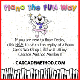 Boom Cards: Piano Finger Numbers - Holiday & Christmas Edition