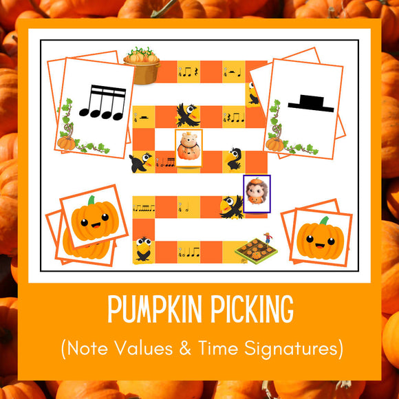 Pumpkin Picking | Note Values and Time Signature Game