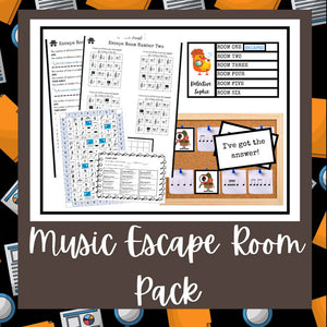 Music Escape Room Activity Pack
