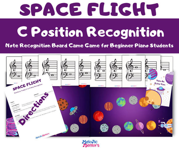 Note Recognization Game Space Flight Note Recognition Board Game - C Position – Music Teacher ...