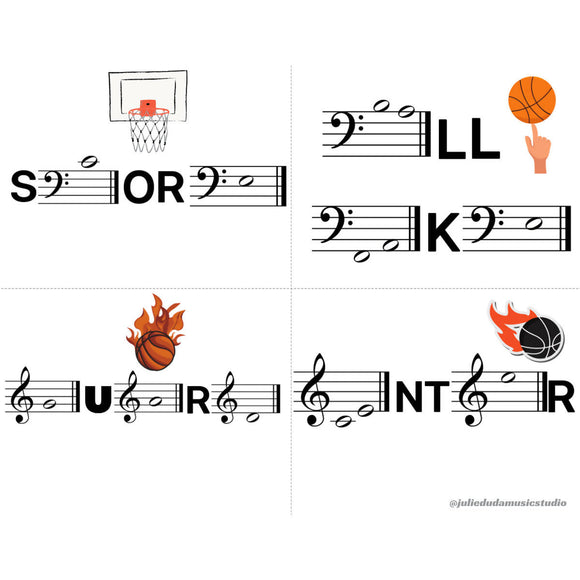 Basketball Music Words