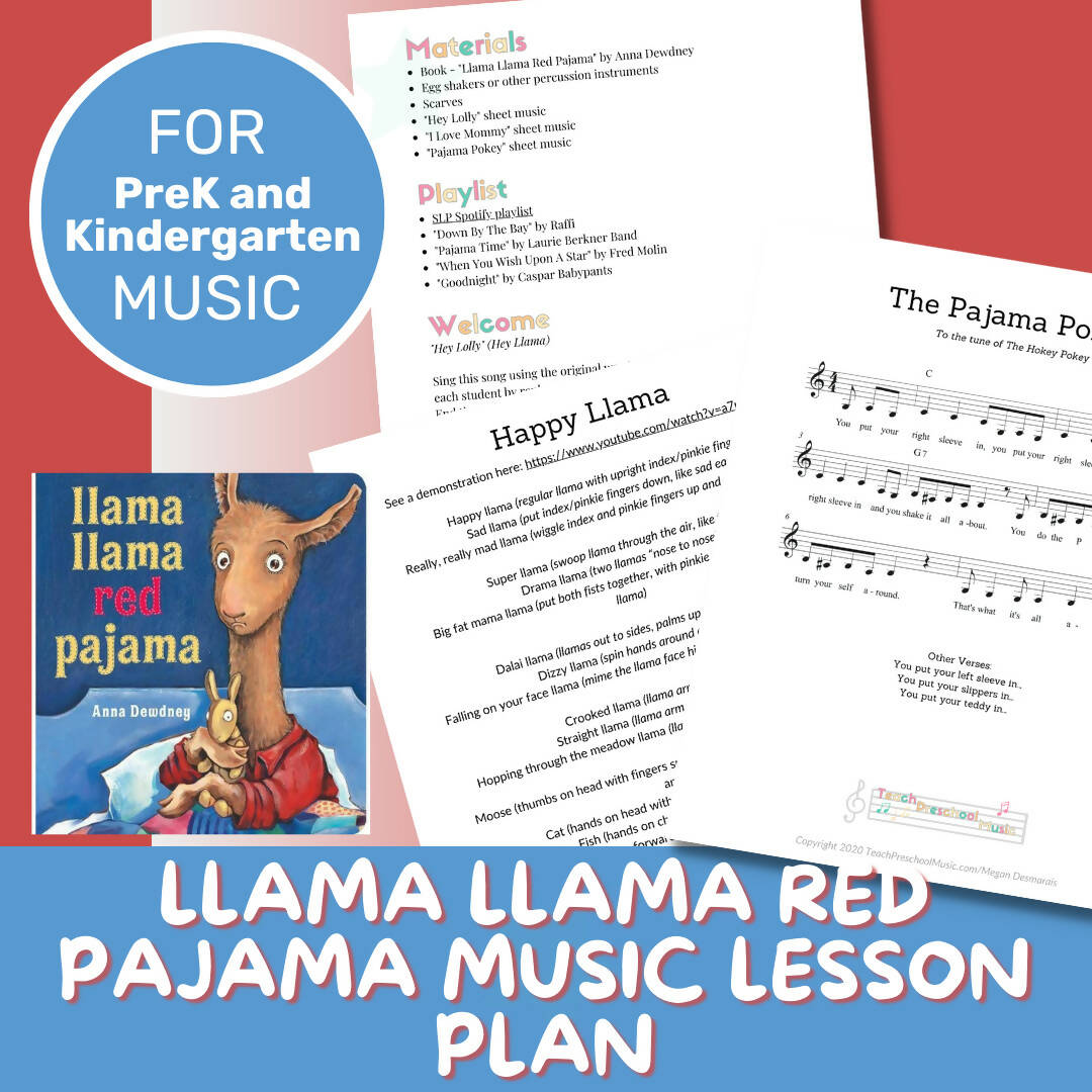 Pajama Lyrics Baby Llama Red Pajama Lyrics Mama Llama Pajamas
