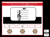 Ships Ahoy | Treble and Bass Clef Guide Notes | Interactive Digital Music Game