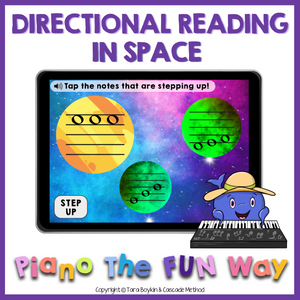 Boom Cards: Directional Reading (Space Theme)