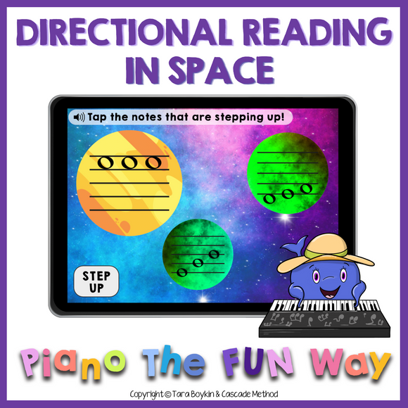 Boom Cards: Directional Reading (Space Theme)