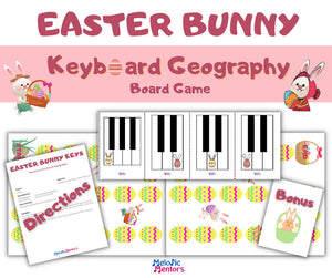 Easter Bunny Keyboard Geography Board Game