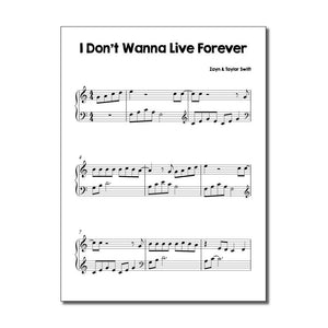 I Don’t Wanna Live Forever by Taylor Swift