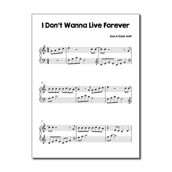 I Don’t Wanna Live Forever by Taylor Swift