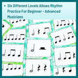 Four Beat Rhythm Music Flashcards BUNDLE | Levels One - Six