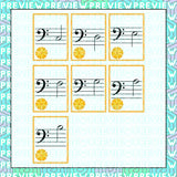 Rain and Flowers | Note Reading (Piano Notes, Treble Clef, Bass Clef) Game