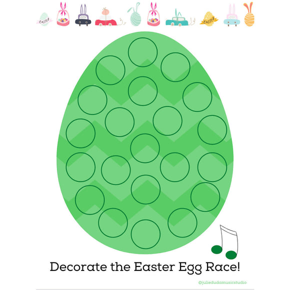 Decorate The Easter Egg Race