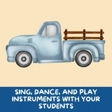 Little Blue Truck Storybook Music Lesson Plan (PreK - 2)