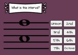 INTERVAL BOOM CARDS: Unison - Octaves