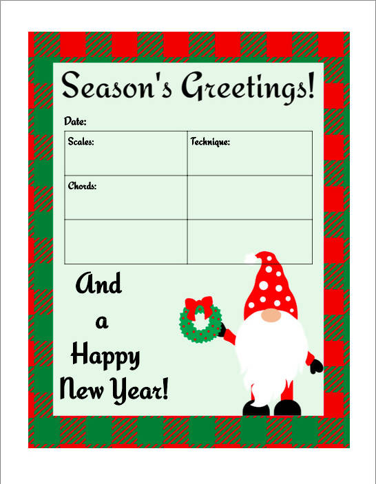 Christmas Gnome-Themed Assignment Sheets