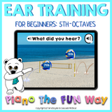 Boom Cards: Beginner Ear Training Sports Edition (5ths - Octaves)