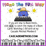 Boom Cards: Note Review Back to School Theme Level 3