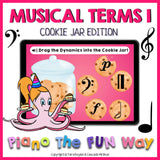 Boom Cards: Musical Terms 1 (Cookie Jar Edition)