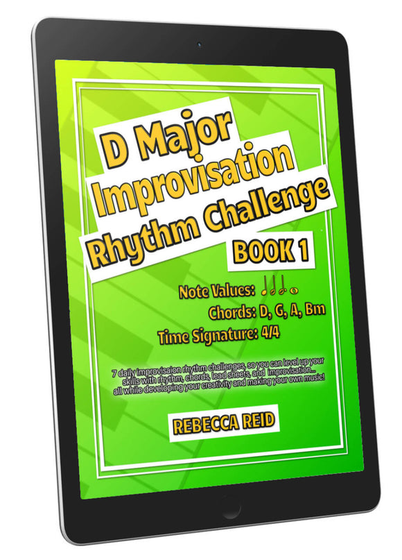 D Major Improvisation Rhythm Challenge Book 1 (PDF with Studio License)