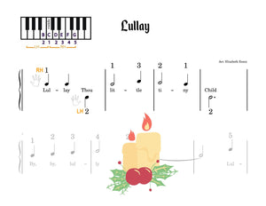Coventry Carol / Lullay - Pre-Staff Finger Number Notation (Studio License)