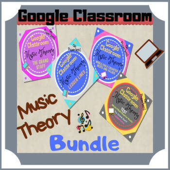 Google Classroom DIGITAL Music Theory UNIT 3 BUNDLE Lessons 9-12 - Self-Grading
