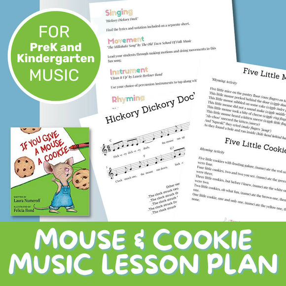 If You Give A Mouse A Cookie Storybook Lesson Plan