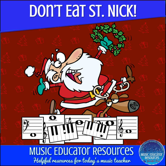 Don't Eat St. Nick | Note Reading Game | Multiple Levels